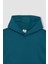 Erkek Çocuk Mavi Regular Fit Düz Kesim Basic Düz Kapüşonlu Sweatshirt B7773A8NS 17