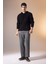 Pantolon Relax Fit Beli Bağcıklı Cepli Basic Düz Düz Paça B7336AX23WN 12