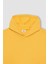 Erkek Çocuk Sarı Regular Fit Düz Kesim Basic Düz Kapüşonlu Sweatshirt B7773A8NS 17