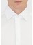 Beyaz Düz Regular Fit Dokuma Klasik %100 Pamuk Gömlek 4