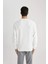 %100 Pamuk Regular Fit Bisiklet Yaka Dokulu Cepli Sweatshirt B6497AX24SP 18