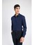 %100 Pamuk Slim Fit Dar Kesim İtalyan Yaka Non Iron Ütü Gerektirmeyen Uzun Kollu Gömlek A7803AX24SP 9