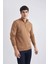 Standart Fit Normal Kesim Dik Yaka Fermuarlı Basic Düz Triko Kazak A5184AX24AU 9
