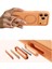 Apple iPhone 17 Pro Max O Stand Spin Silicone Serisi Magsafe Kılıf - Turuncu 5