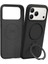 Apple iPhone 17 Pro Max O Stand Spin Silicone Serisi Magsafe Kılıf - Siyah 2
