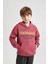 Erkek Çocuk Baskılı Kapüşonlu Kalın Sweatshirt B6312A823CW 15