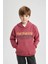 Erkek Çocuk Baskılı Kapüşonlu Kalın Sweatshirt B6312A823CW 17