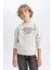 Erkek Çocuk Bisiklet Yaka Baskılı Sweatshirt B6315A823CW 11