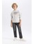 Erkek Çocuk Bisiklet Yaka Baskılı Sweatshirt B6315A823CW 12
