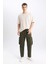 Gabardin Pantolon Rustik Loose Fit Kargo Cepli 8