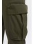Gabardin Pantolon Rustik Loose Fit Kargo Cepli 11