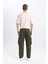 Gabardin Pantolon Rustik Loose Fit Kargo Cepli 12