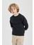 Erkek Çocuk Bisiklet Yaka Yıkamalı Soluk Efektli Sweatshirt B7976A823CW 15