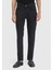 Antrasit Düz Slim Fit Denim Pamuk Karışımlı Pantolon 2