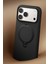 Apple iPhone 17 Pro O Stand Spin Silicone Serisi Magsafe Kılıf - Siyah 3