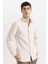 Slim Fit Dar Kesim Polo Yaka Petek Dokulu Uzun Kollu Gömlek B6476AX24SP 6