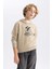 Erkek Çocuk Baskılı Kapüşonlu Sweatshirt B8998A823CW 6