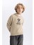 Erkek Çocuk Baskılı Kapüşonlu Sweatshirt B8998A823CW 8