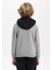 Erkek Çocuk Baskılı Kapüşonlu Kalın Sweatshirt B9001A823CW 12