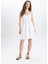 A Kesim V Yaka Askılı Beyaz Mini Elbise B9019AX24SM 6