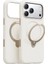 Apple iPhone 17 Pro Max O Stand Spin Silicone Serisi Magsafe Kılıf - Beyaz 1