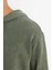 Regular Fit Kapüşonlu Yıkamalı Soluk Efektli Basic Düz Sweatshirt B9220AX23WN 11