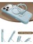 Apple iPhone 17 Pro Max O Stand Spin Silicone Serisi Magsafe Kılıf - Açık Mavi 4