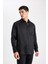 Regular Fit Uzun Kollu Siyah Gömlek B8951AX23WN 11