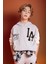 Erkek Çocuk Oversize Geniş Kalıp Nakışlı Kapüşonlu Sweatshirt B6138A824SP 11