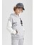 Erkek Çocuk Oversize Geniş Kalıp Nakışlı Kapüşonlu Sweatshirt B6138A824SP 14