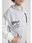 Erkek Çocuk Oversize Geniş Kalıp Nakışlı Kapüşonlu Sweatshirt B6138A824SP 19