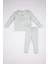Kız Bebek Nakışlı Uzun Kollu Fitilli Kaşkorse Pijama Takımı B9239A524SP 7
