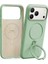 Apple iPhone 17 Pro Max O Stand Spin Silicone Serisi Magsafe Kılıf - Yeşil 2