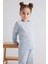 Kız Bebek Pijama Takım Meyve Desenli Uzun Kollu Waffle Üst Beli Lastikli Uzun Alt B7745A524SP 11