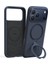 Apple iPhone 17 Pro O Stand Spin Silicone Serisi Magsafe Kılıf - Lacivert 2