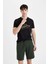 Regular Fit Düz Paça Cepli Basic Düz Şort B8792AX24SM 7