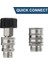 Paslanmaz Çelik Basınçlı Yıkayıcı Hızlı Bağlantı Kiti, M22 14MM Ila 3/8in Hızlı Bağlantı, 3/4in Ila 1/2in Hızlı Serbest Bırakma Adaptörü (Yurt Dışından) 3