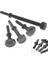 4pc Hava Hammer Kafa Hava Kepçesi Sabit Çelik Katı Etkisi Katı Etkisi Çekiç Kafası Destek Pnömatik Aracı Engelleme / Paslama Çıkarma (Yurt Dışından) 3