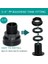 2x Pvc Bulkhead Fitting Çift Dişli Bulk Başlıklı Su Deposu Konnektörü Yağmur Fıçıları Akvaryumları Su Tankları Küvetler Havuzlar (Yurt Dışından) 3