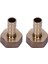 2x Altın Pirinç Farklı 10MM Hortum Barb 1/2 Inç Npt Dişi Iplik Düz Konektör (Yurt Dışından) 1
