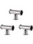3 Pcs 1.5 Inç 38MM Sıhhi Üç Kelepçe 3 Yollu Tee 304 Paslanmaz Çelik Hijimet Ferrule Tee Konektörü Boru Bağlantı (Yurt Dışından) 1
