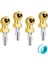 4pcs 1/4inch Hava Chuck Lastik Basınç Kapakları Taşınabilir Hava Chuck Pirinç Topu Şişirme, Şişirme Ölçer Için Kompresör Için (Yurt Dışından) 1