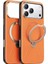 Apple iPhone 17 Pro Max O Stand Spin Vegskin Serisi Magsafe Kılıf - Turuncu 1