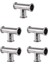 5 Pcs 1.5 Inç 38MM Sıhhi Tri Kelepçe 3 Yollu Tee 304 Paslanmaz Çelik Sıhhi Ferrül Tişört Konektör Borusu Bağlantı (Yurt Dışından) 1
