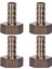4x Altın Pirinç Fitting 10MM Hortum Barb 1/2 Inç Npt Dişi Iplik Düz Konnektör (Yurt Dışından) 1