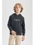 Erkek Çocuk Sırt Baskılı Kapüşonlu Sweatshirt B9015A823CW 9