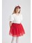 Kız Çocuk Beli Lastikli Kırmızı Tül Etek B6929A824SM 14