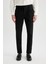 Twill Yazlık Kumaş Pantolon Tapered Fit Normal Kesim Cepli Basic Düz Keten Karışımlı Duble Paça B6585AX24SP 10