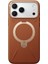 Apple iPhone 17 Pro Max O Stand Spin Vegskin Serisi Magsafe Kılıf - Kahverengi 2