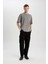 Comfort Regular Fit Rahat Kalıp Bisiklet Yaka Yıkamalı Soluk Efektli Kısa Kollu Tişört B9223AX23WN 7